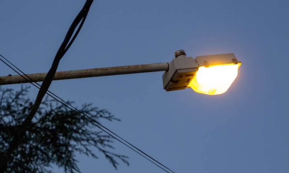 think of where to do the wiring for outdoor light